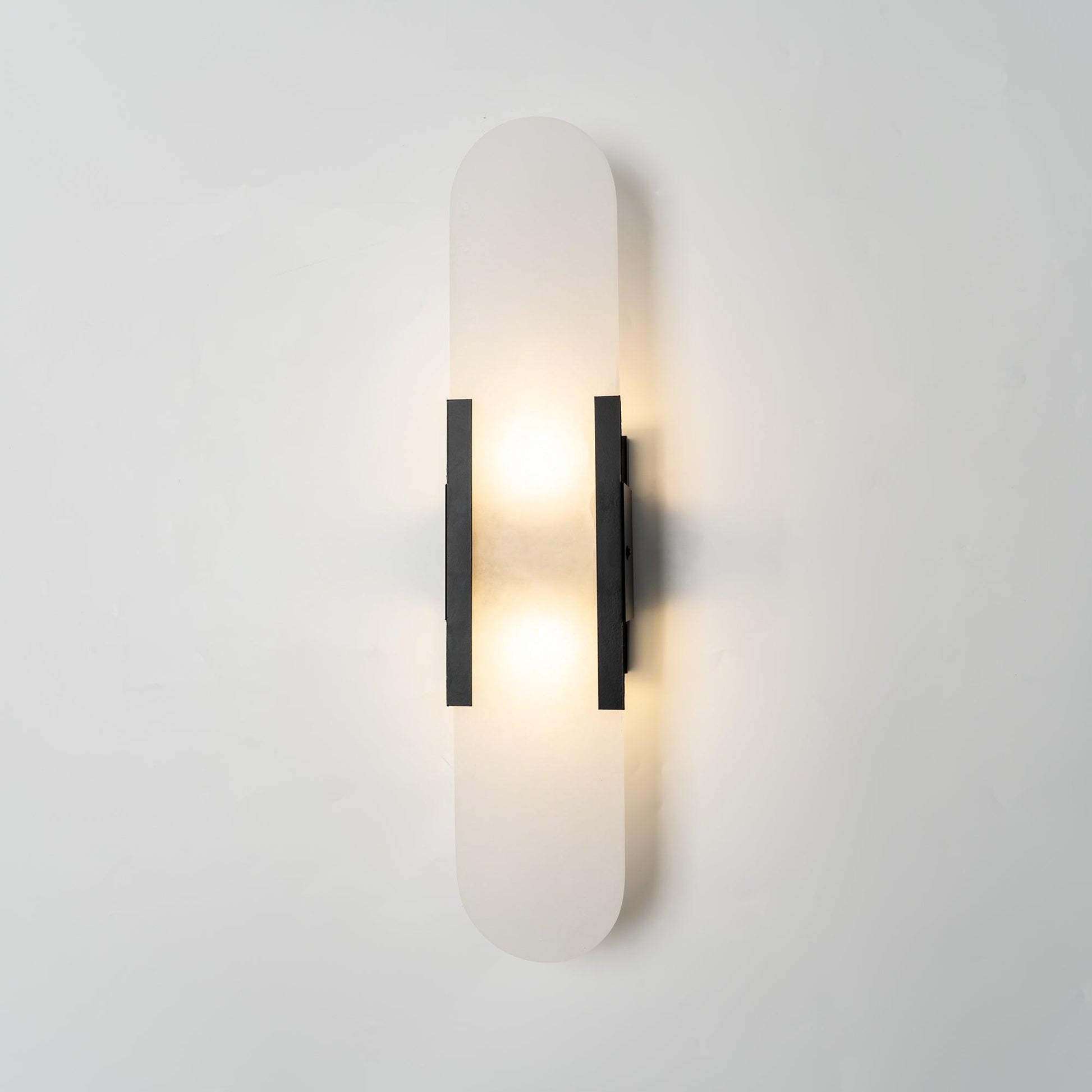 Melange Elongated Alabaster Wall Light Wall Light, Hardwired Wall Sconce, detail 49