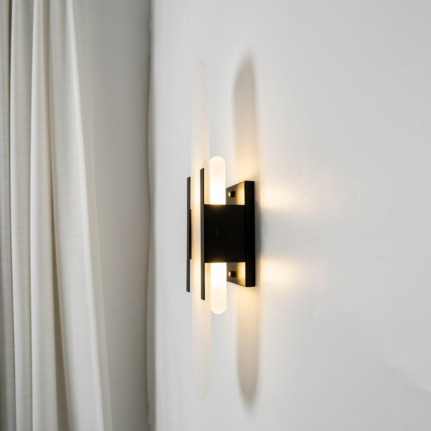 Melange Elongated Alabaster Wall Light Wall Light, Hardwired Wall Sconce, detail 51