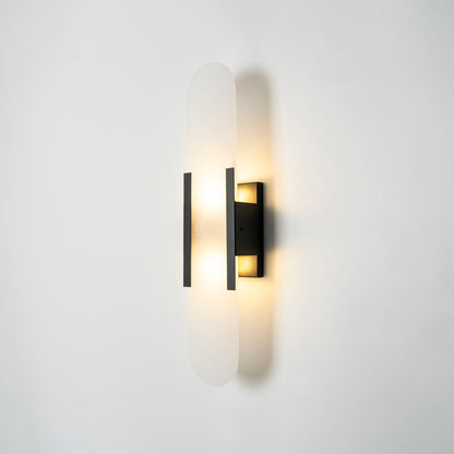 Melange Elongated Alabaster Wall Light Wall Light, Hardwired Wall Sconce, detail 74