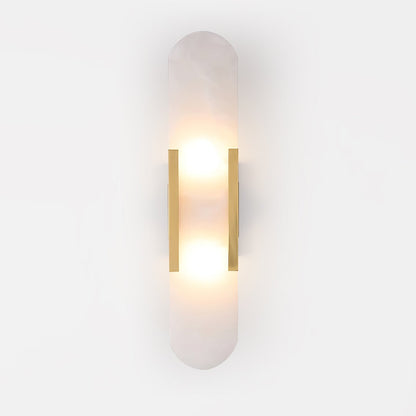 Melange Elongated Alabaster Wall Light Wall Light, Hardwired Wall Sconce, detail 21