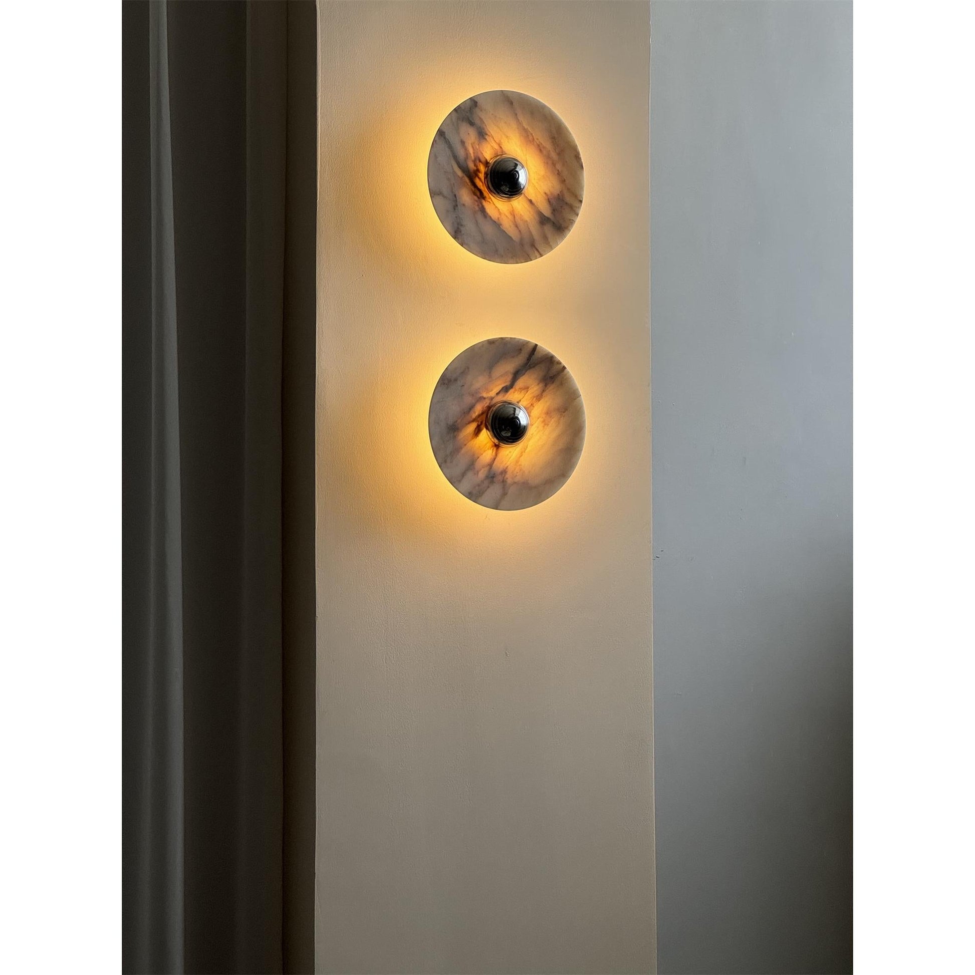 Messier Marble Wall Light, Hardwired Wall Sconce, detail 30