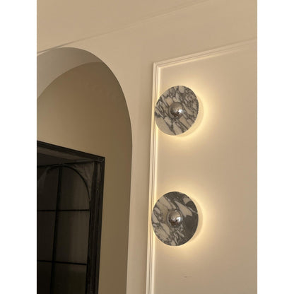 Messier Marble Wall Light, Hardwired Wall Sconce, detail 14