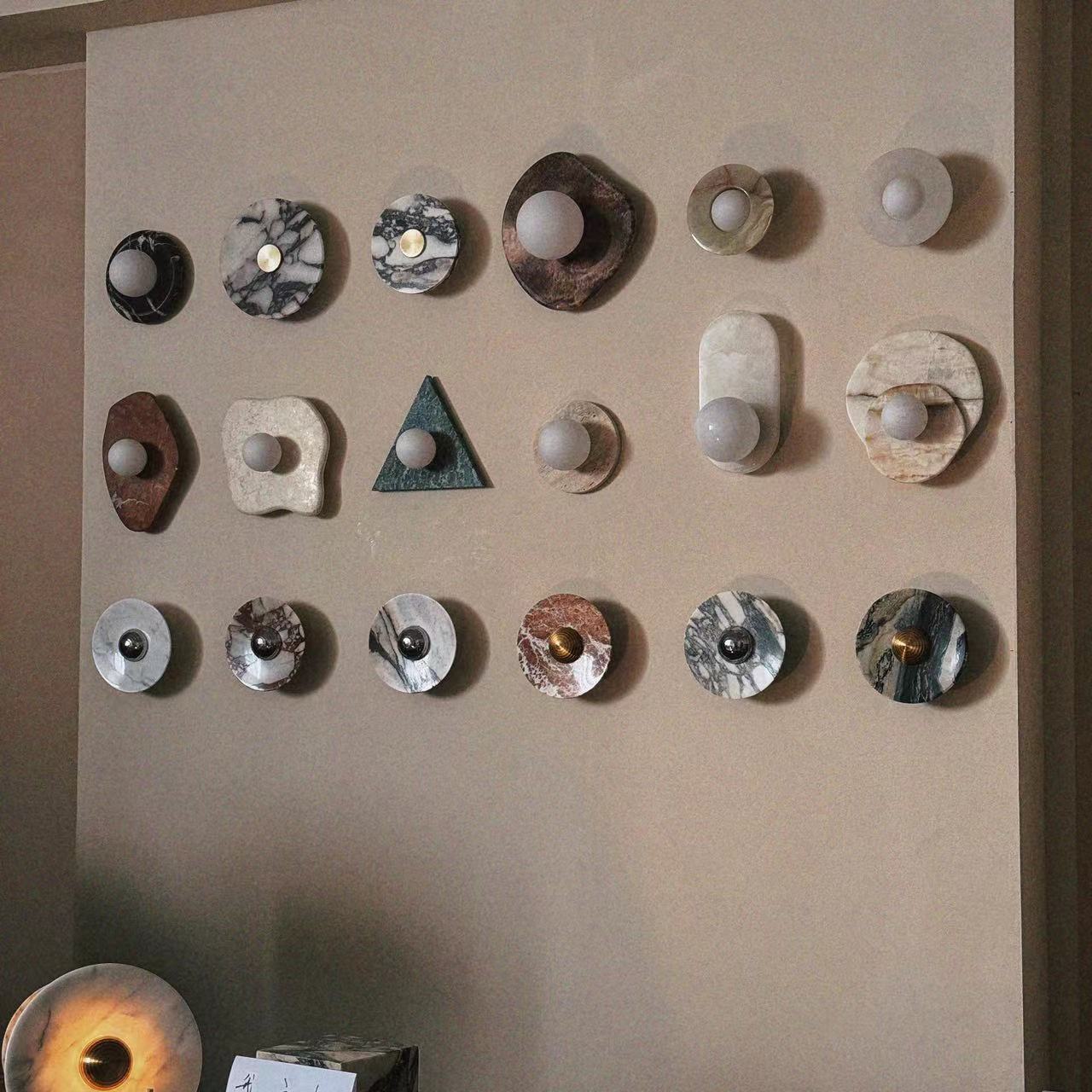 Messier Marble Wall Light, Hardwired Wall Sconce, detail 15