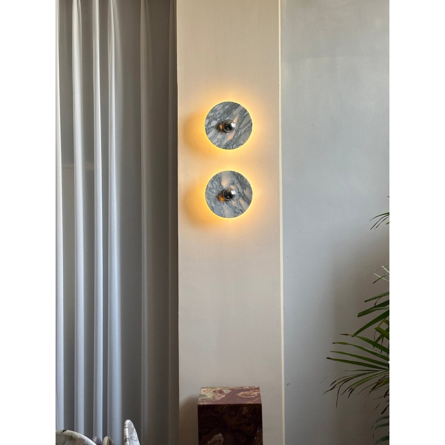 Messier Marble Wall Light, Hardwired Wall Sconce, detail 22