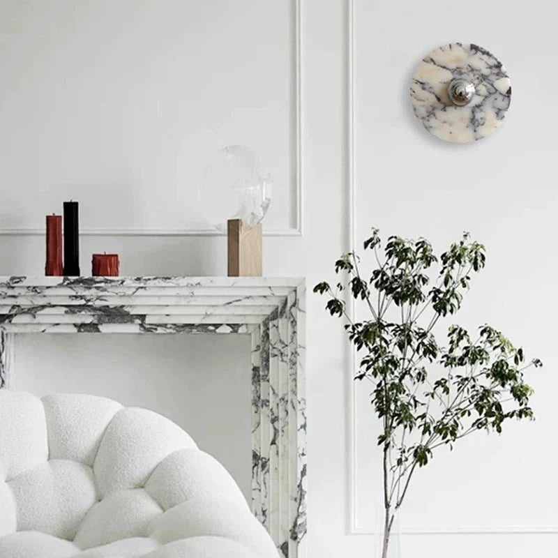 Messier Marble Wall Light, Hardwired Wall Sconce, detail 38