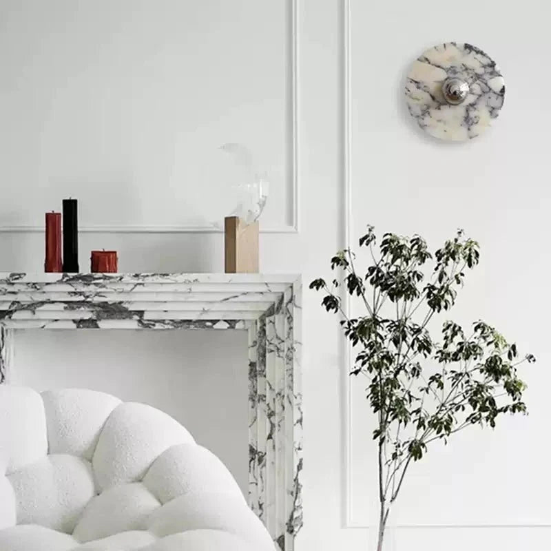 Messier Marble Wall Light, Hardwired Wall Sconce, detail 39