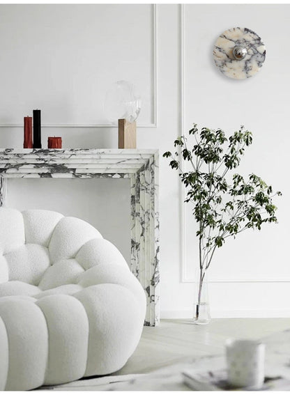 Messier Marble Wall Light, Hardwired Wall Sconce, detail 41