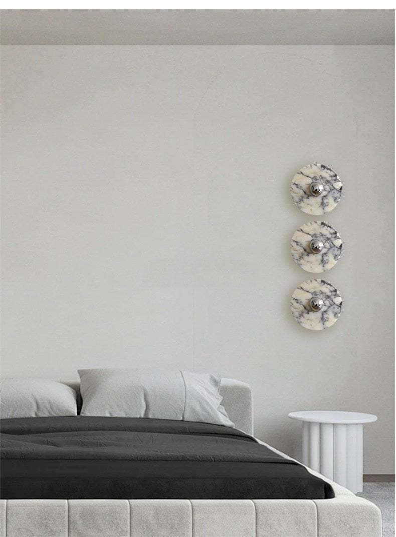 Messier Marble Wall Light, Hardwired Wall Sconce, detail 42