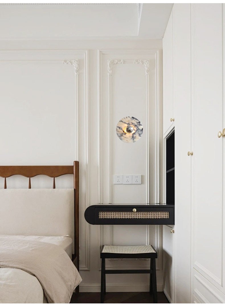 Messier Marble Wall Light, Hardwired Wall Sconce, detail 44