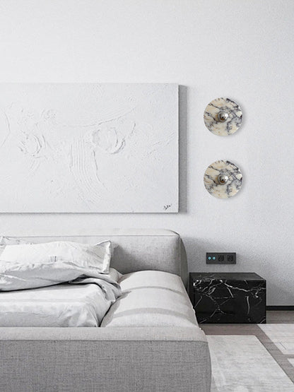 Messier Marble Wall Light, Hardwired Wall Sconce, detail 45