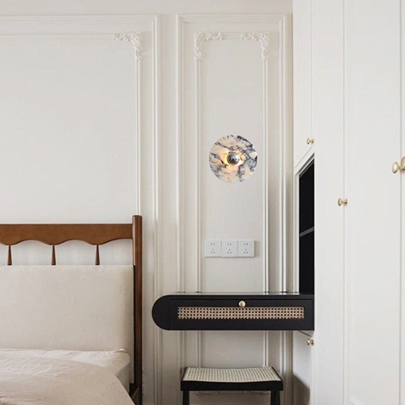 Messier Marble Wall Light, Hardwired Wall Sconce, detail 48