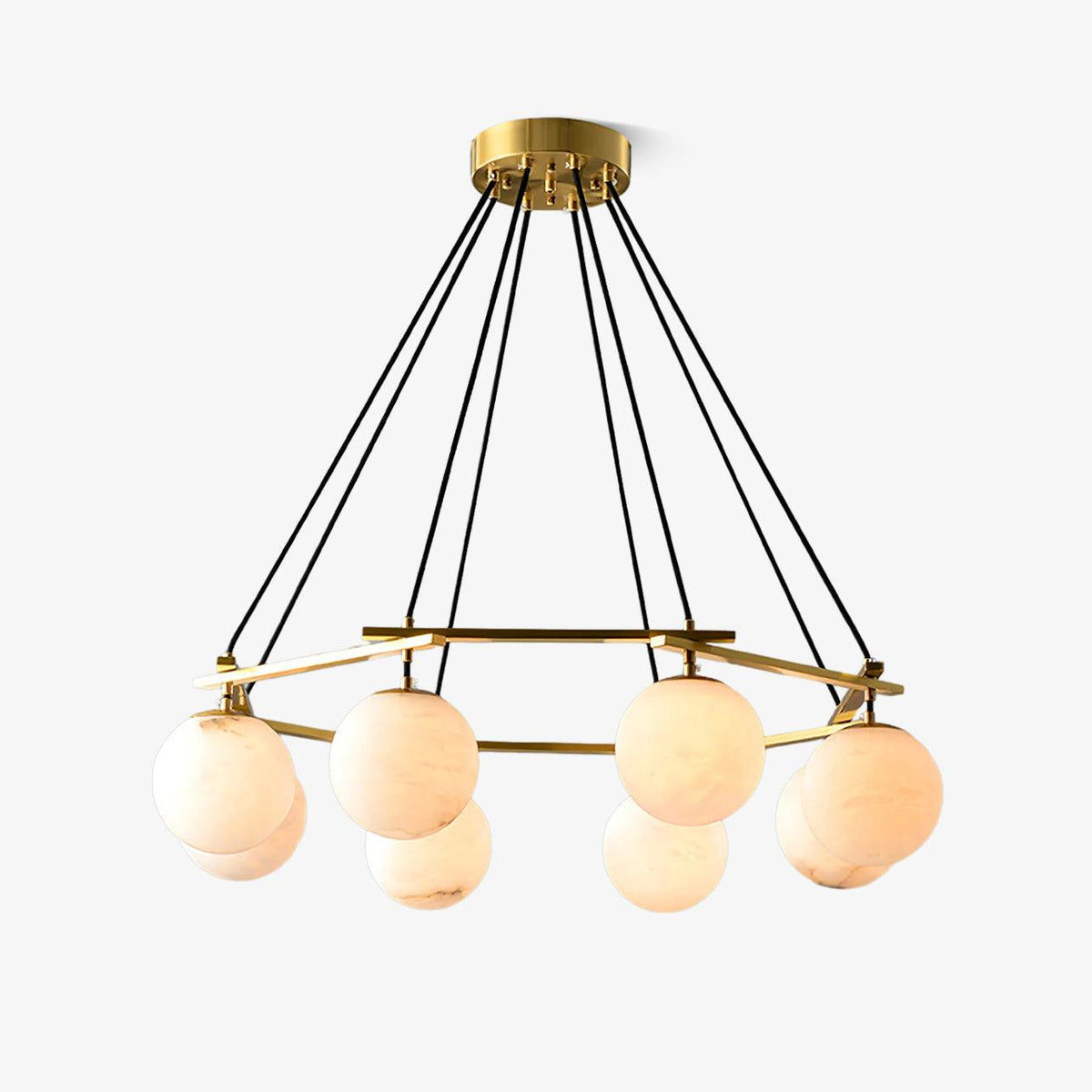 Miira Alabaster Ceiling fixture Chandelier - Tianguang Alabaster Lighting