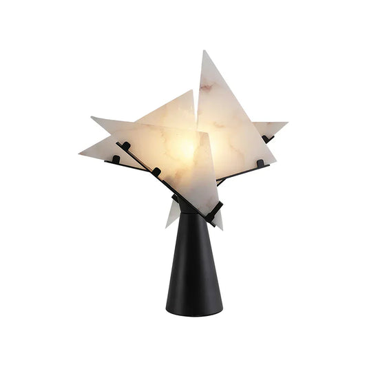 Alabaster Black Table Lamp - Tianguang Alabaster Lighting