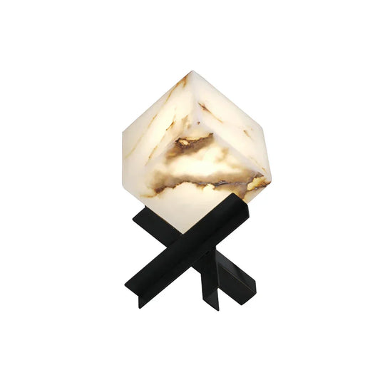 Modern Alabaster Cube Table Lamp - Tianguang Alabaster Lighting