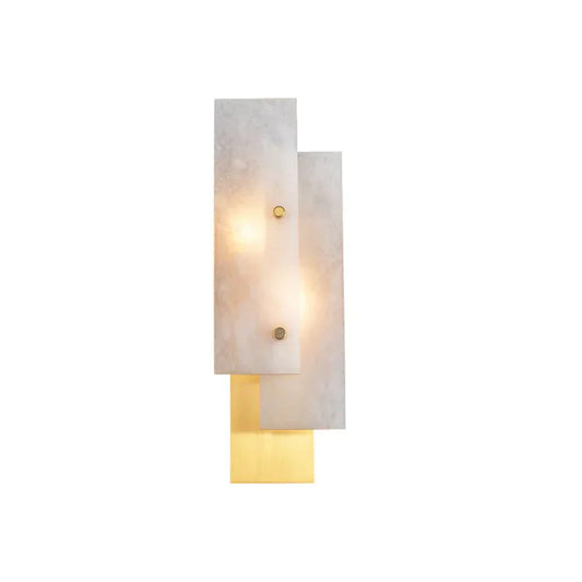 Modern Alabaster Rectangle Wall Lamp - Tianguang Alabaster Lighting