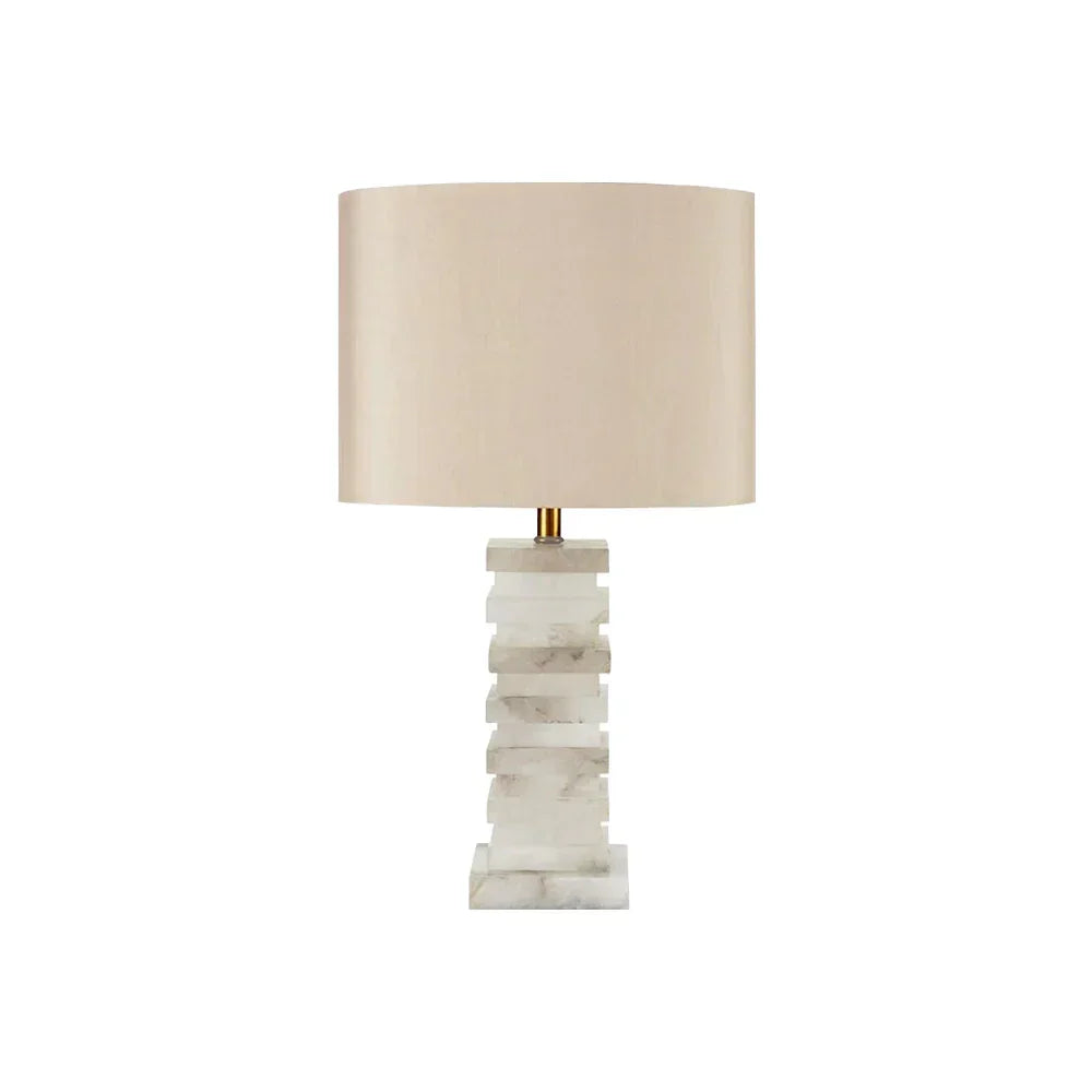 Modern Alabaster Stacked Table Lamp - Tianguang Alabaster Lighting