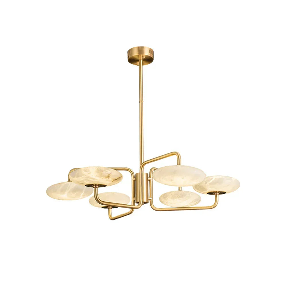 Modern Chinese Marble Chandelier - Tianguang Alabaster Lighting