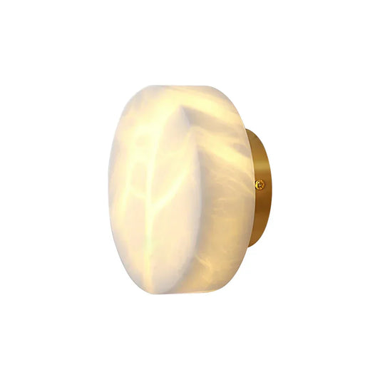 Domino A Cylindrical Alabaster Wall Light - Tianguang Alabaster Lighting