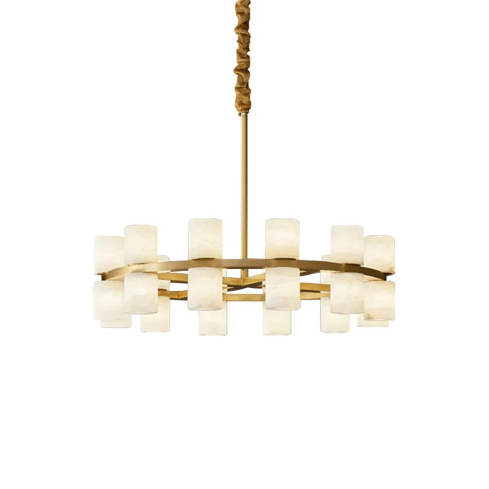 Modern Tabitha Alabaster Chandelier - Tianguang Alabaster Lighting