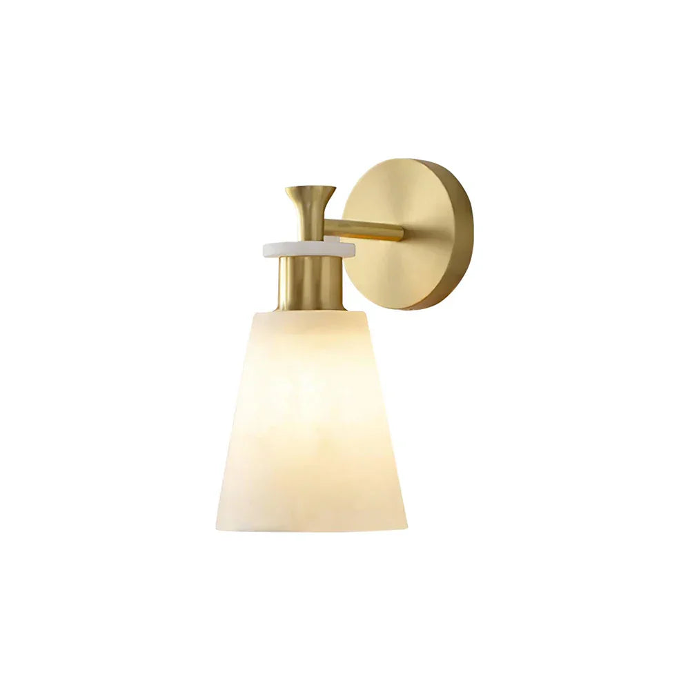 Conical Tapered Alabaster Wall Sconce - Tianguang Alabaster Lighting