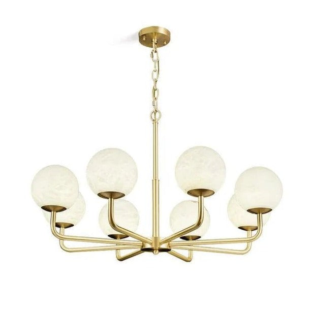 Modern Alabaster Ball Chandelier - Tianguang Alabaster Lighting