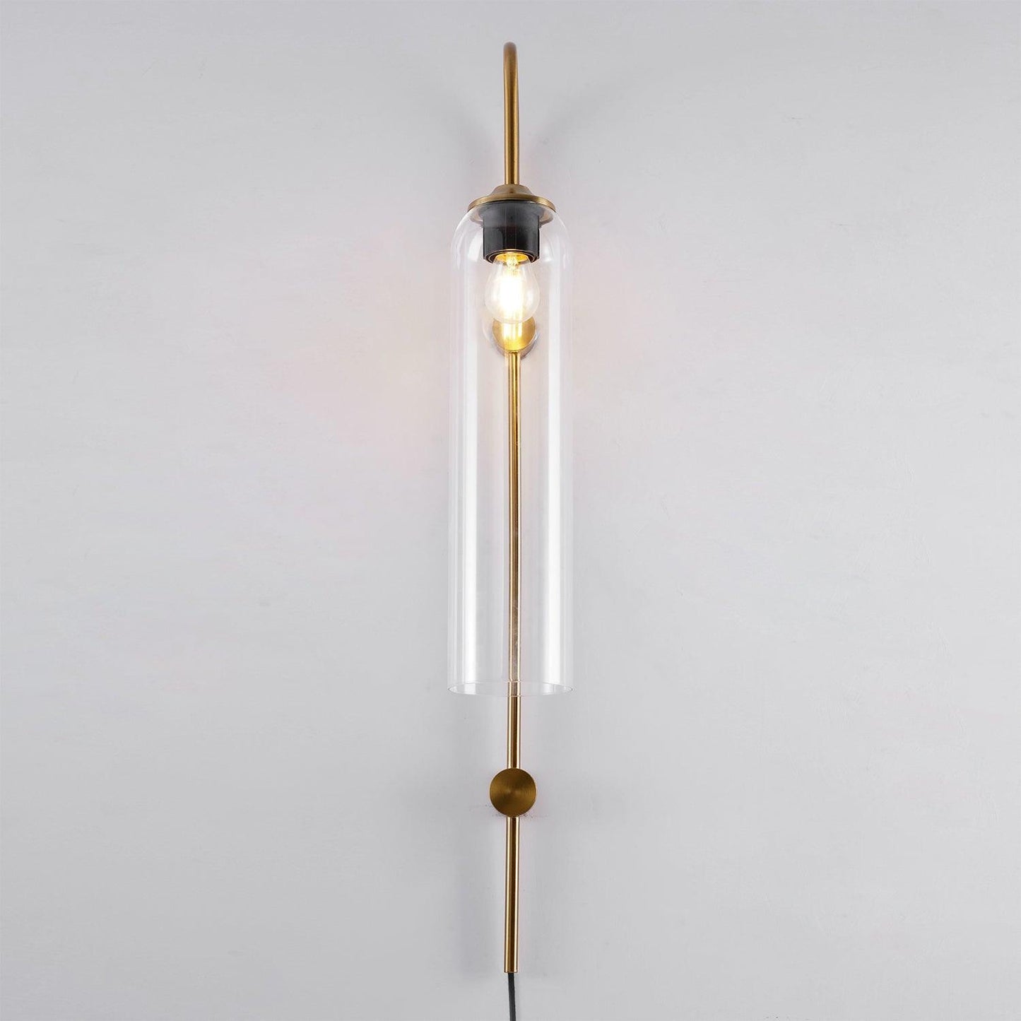 Contemporary Glass Plug-In Wall Light, Plug-In Wall Sconce, detail 41
