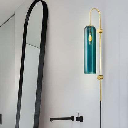 Contemporary Glass Plug-In Wall Light, Plug-In Wall Sconce, detail 37