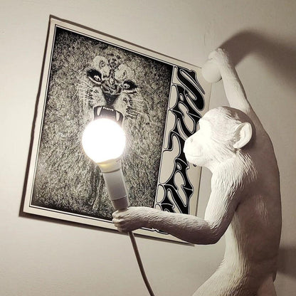 Monkey Wall Light, Plug-In Wall Sconce, detail 9