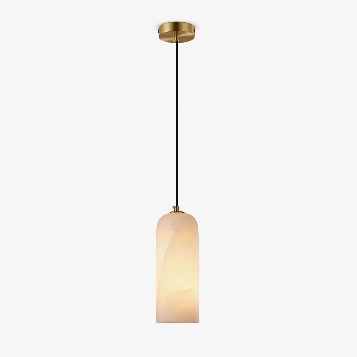 Monty Alabaster Pendant Lamp 3.9 in Dia Round - Tianguang Alabaster Lighting