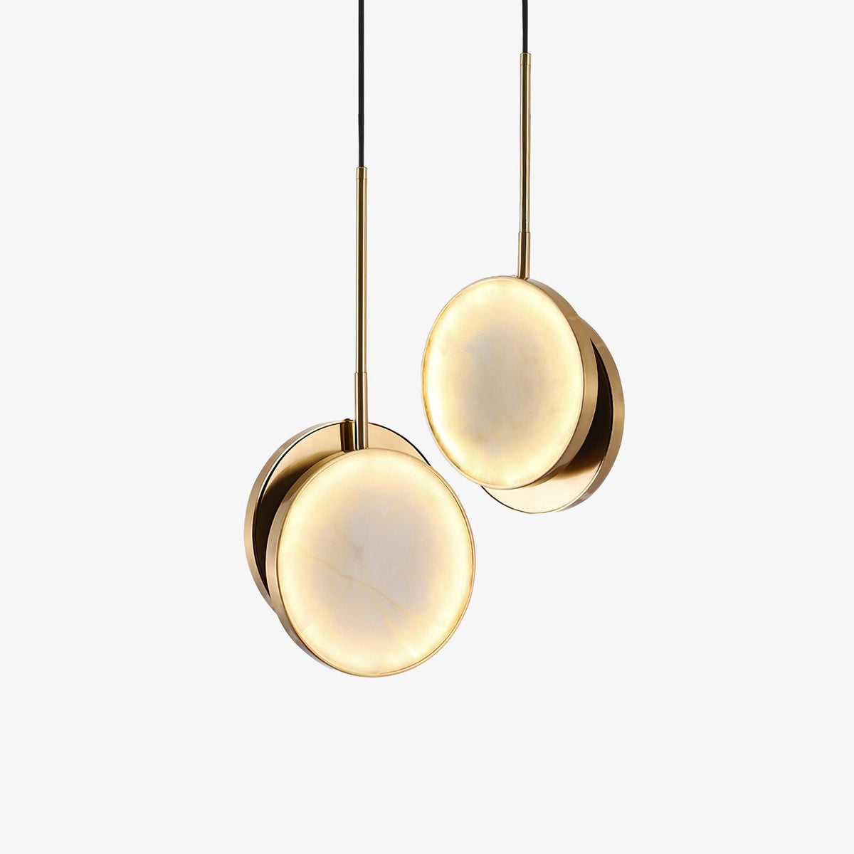 Moonshade Alabaster Pendant Light - Tianguang Alabaster Lighting