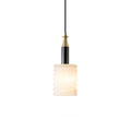 Alabaster Cylindrical Thread Pendant Light - Tianguang Alabaster Lighting