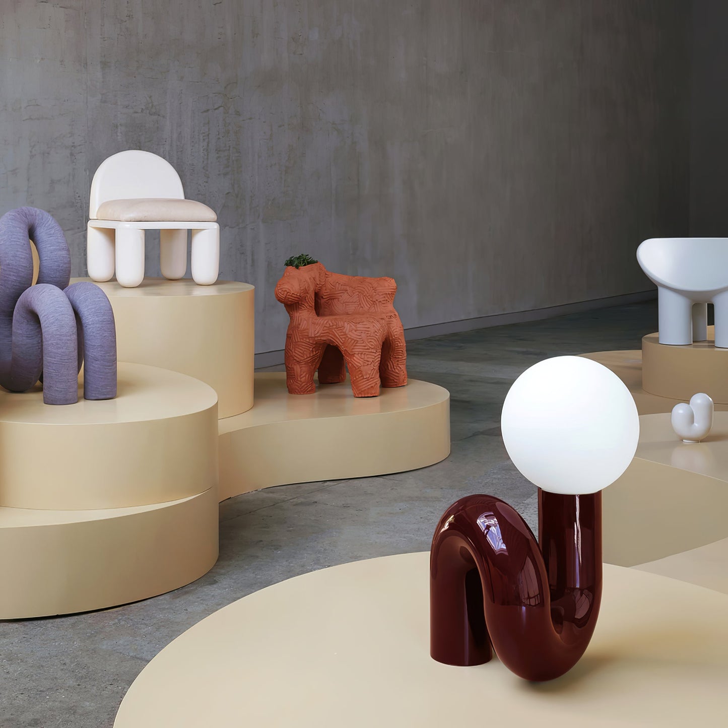Playful N Shape Table Light, Bedside Table Lamp, detail 43