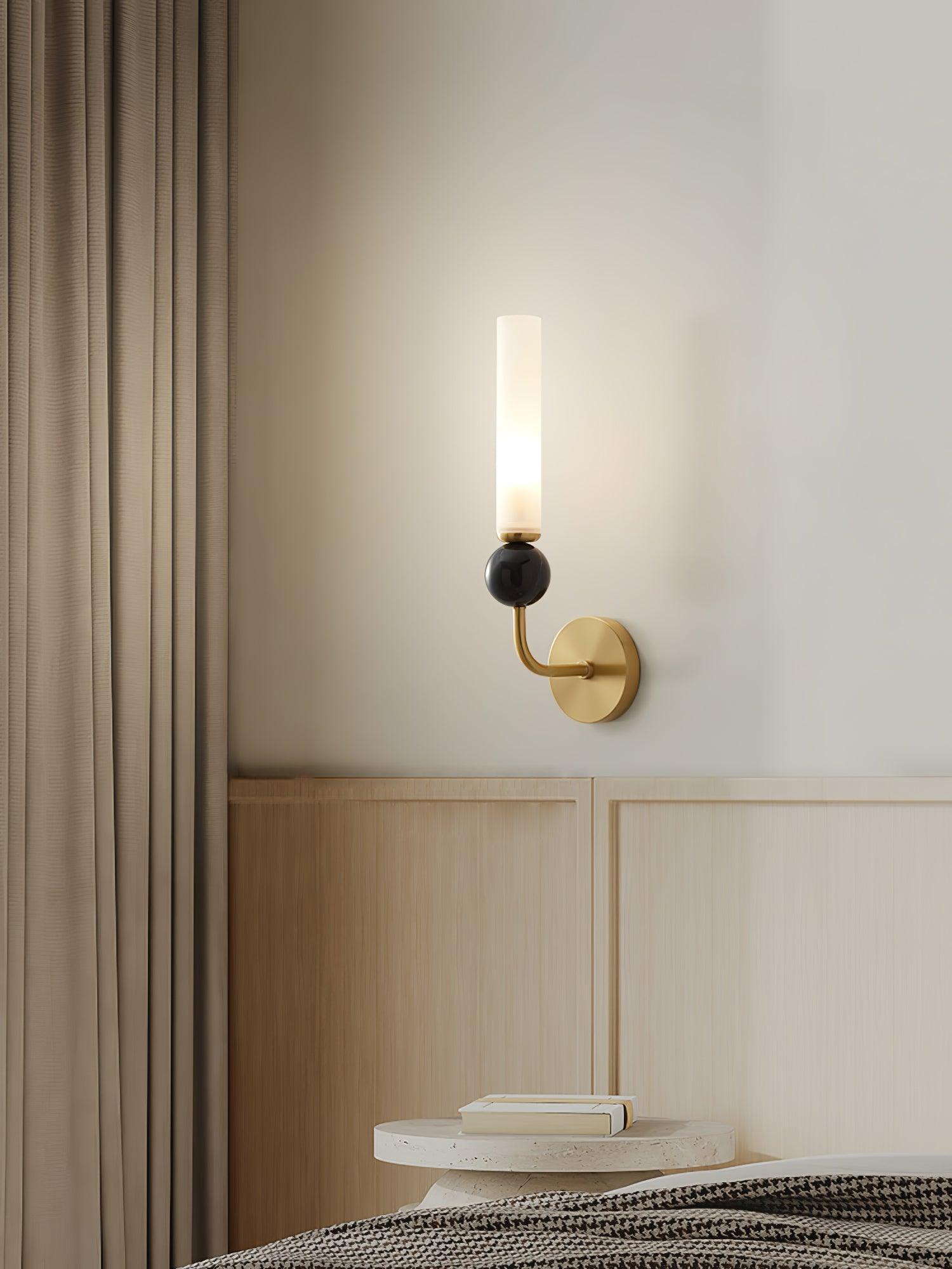 Marble Vertical Wall Light, Hardwired Wall Sconce, detail 13