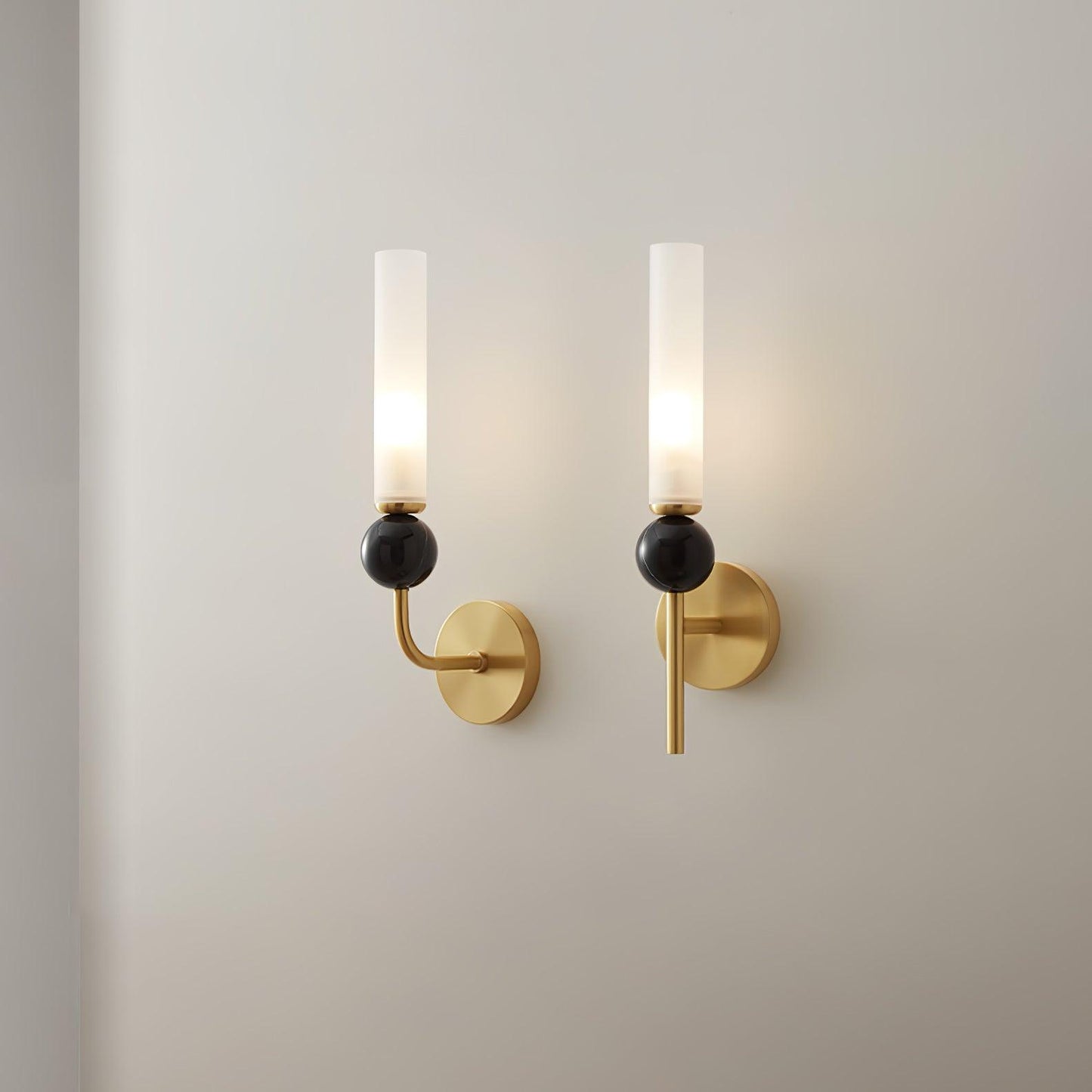 Marble Vertical Wall Light, Hardwired Wall Sconce, detail 11