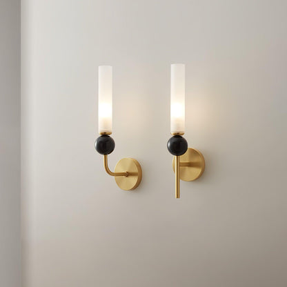 Marble Vertical Wall Light, Hardwired Wall Sconce, detail 11