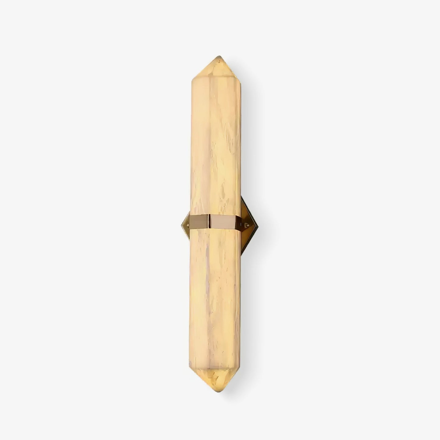 Alabaster Obelisk Wall Light, Hardwired Wall Sconce, detail 19