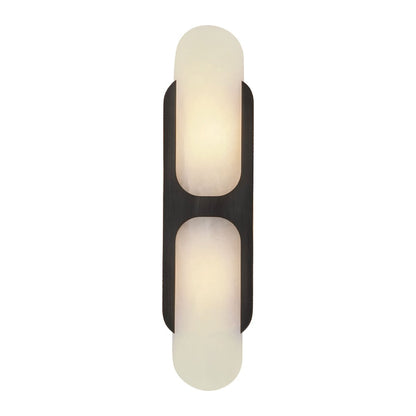Odin Alabaster Wall Light - Dia 18cm x H 24cm Metal, Hardwired Wall Sconce, detail 24