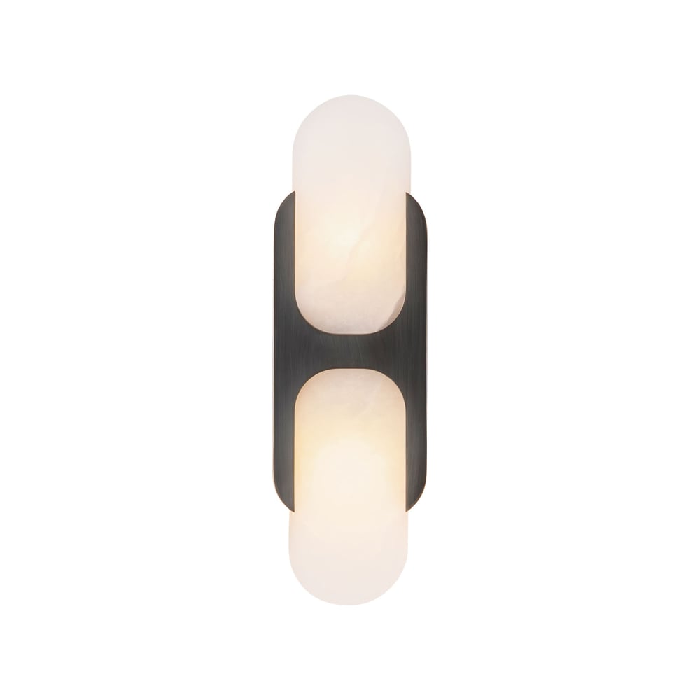 Odin Alabaster Wall Light - Dia 18cm x H 24cm Metal, Hardwired Wall Sconce, detail 19