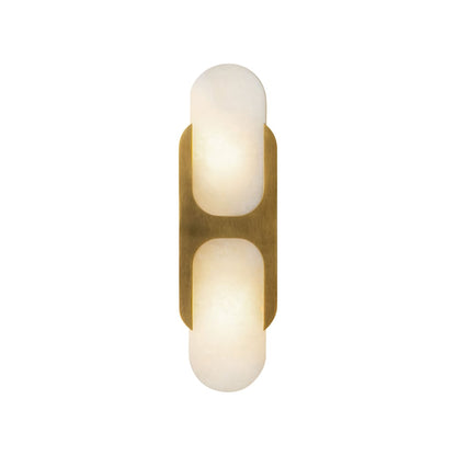 Odin Alabaster Wall Light - Dia 18cm x H 24cm Metal, Hardwired Wall Sconce, detail 23