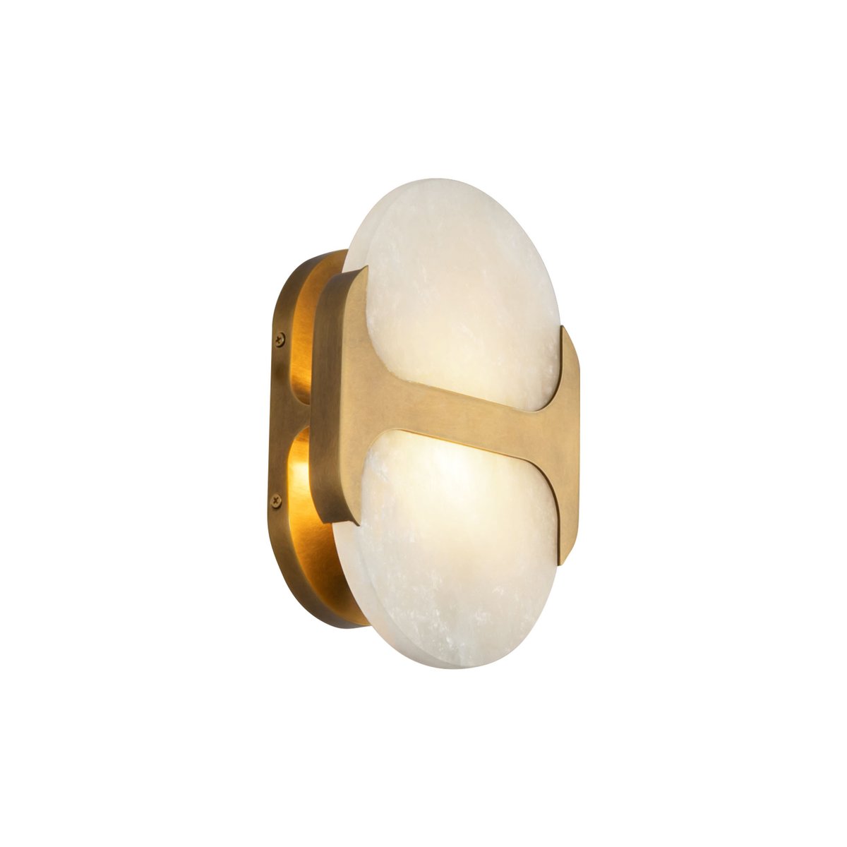 Odin Alabaster Wall Light - Dia 18cm x H 24cm Metal, Hardwired Wall Sconce, detail 10