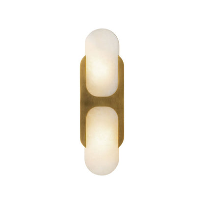 Odin Alabaster Wall Light - Dia 18cm x H 24cm Metal, Hardwired Wall Sconce, detail 11