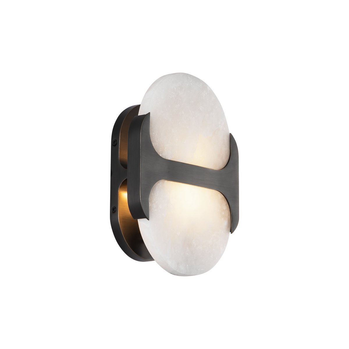 Odin Alabaster Wall Light - Dia 18cm x H 24cm Metal, Hardwired Wall Sconce, detail 13
