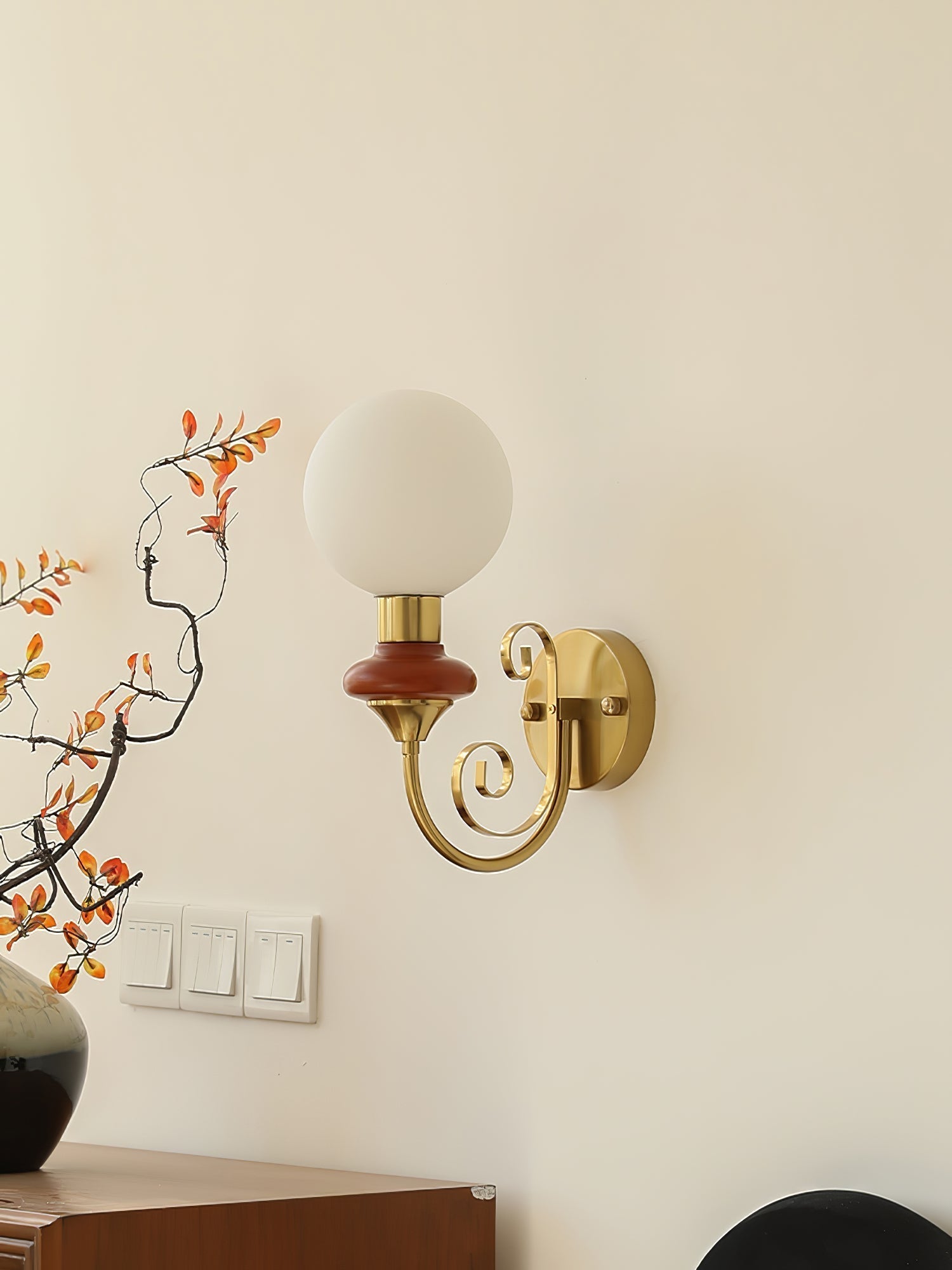 Onyx Plug-In Wall Light, Plug-In Wall Sconce, detail 26