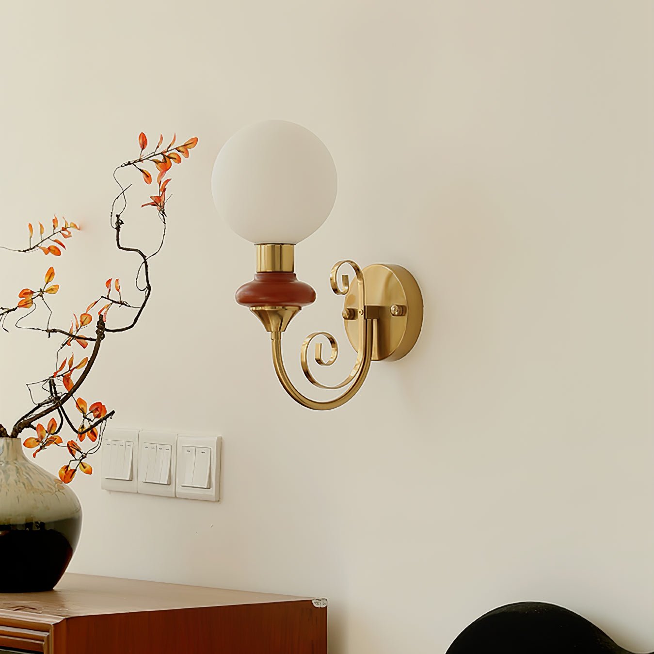Onyx Plug-In Wall Light, Plug-In Wall Sconce, detail 17