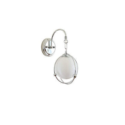 Orb Cage Semi Wall Light, Hardwired Wall Sconce, detail 12