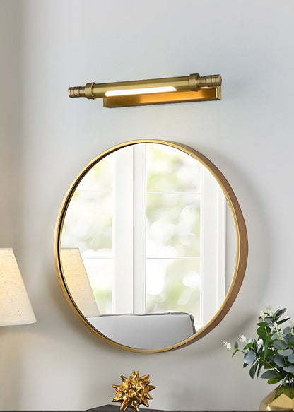 Orion Brass Wall Light, Hardwired Wall Sconce, detail 6