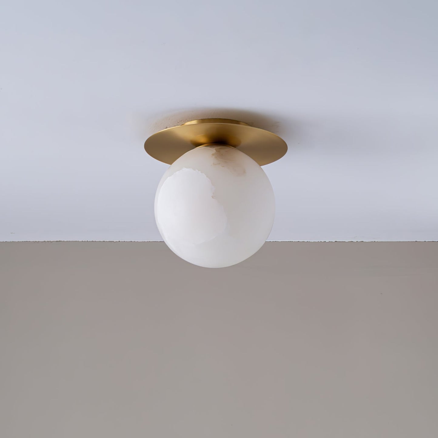 Orrila Dawn Alabaster Wall Light, Hardwired Wall Sconce, detail 16