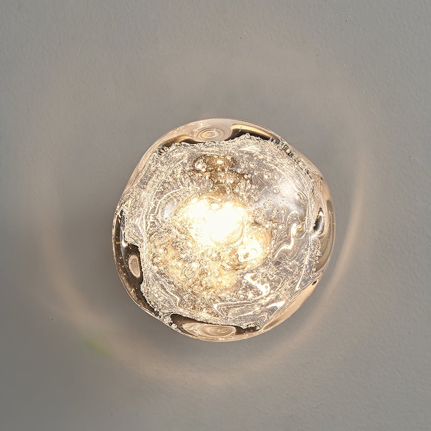 Orrin Molten Glass Wall Light, Hardwired Wall Sconce, detail 8