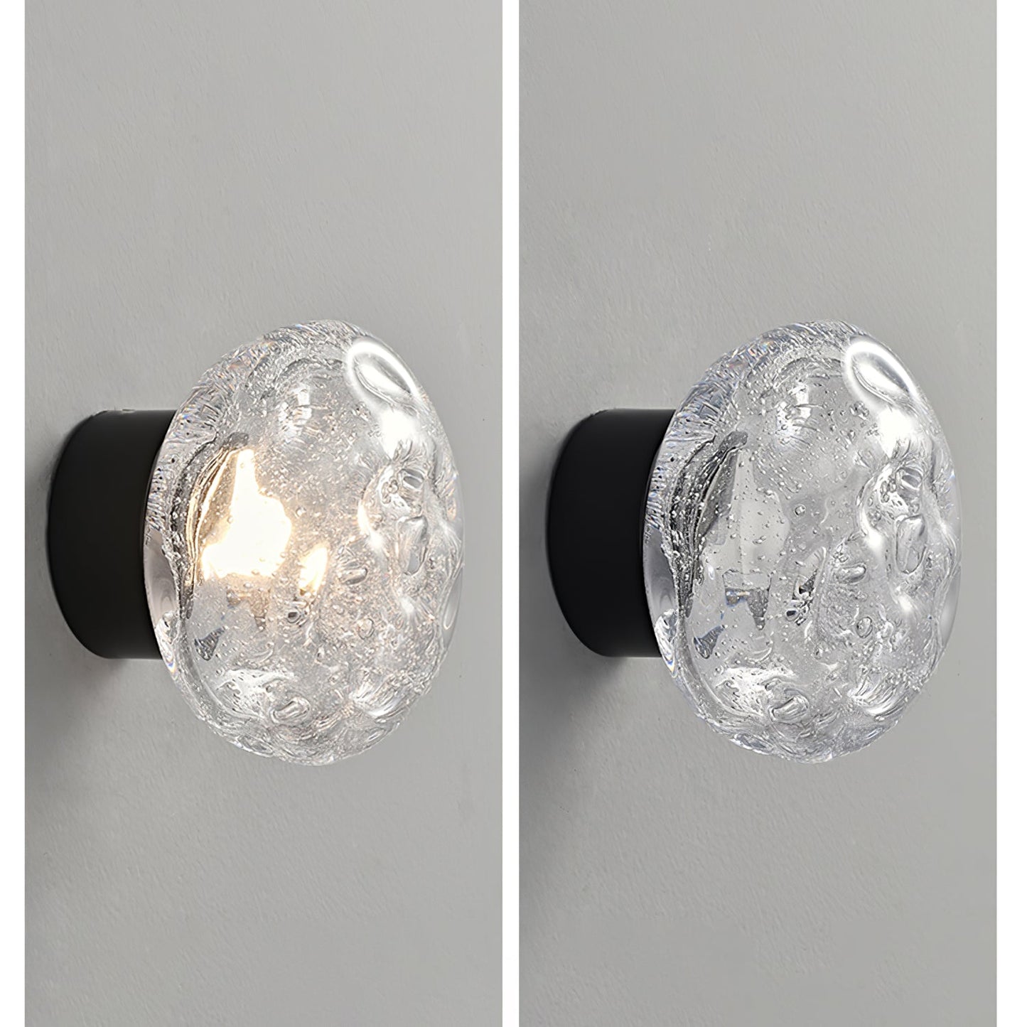 Orrin Molten Glass Wall Light, Hardwired Wall Sconce, detail 20