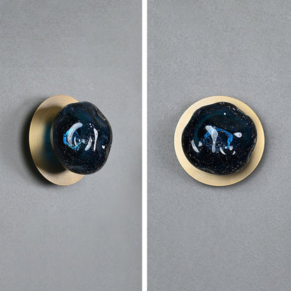 Orrin Molten Glass Wall Light, Hardwired Wall Sconce, detail 15